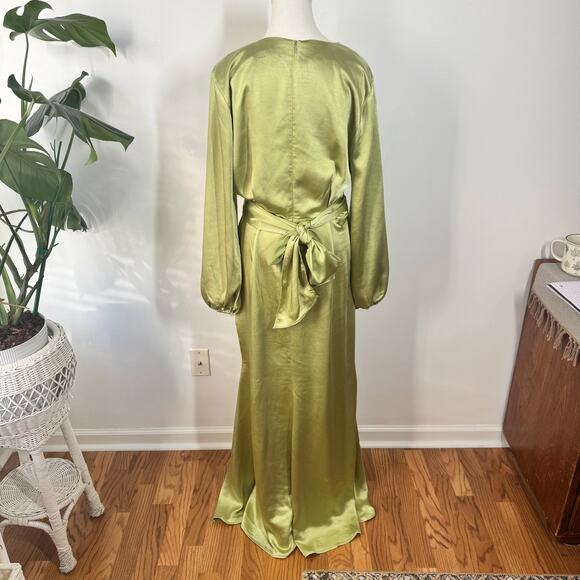 ELLIATT Revolve Kai Maxi Dress Women L Green Formal Wedding Guest Gown Timeless - Picture 6 of 16